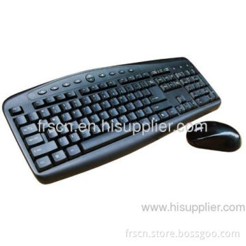 Kb-mk01 Black Color 107 Normal Size Wireless Mouse And Keyboard Combo 